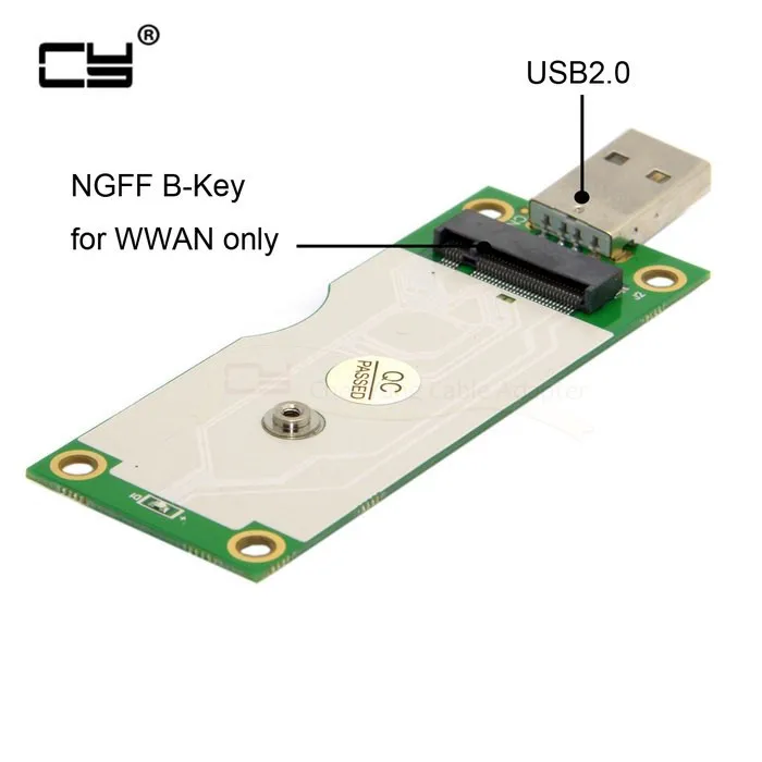 M.2 NGFF Wireless WWAN to USB Adapter Card with SIM Card Slot Module Testing Tools
M.2 NGFF Wireless WWAN to USB Adapter Card with SIM Card Slot Module Testing Tools