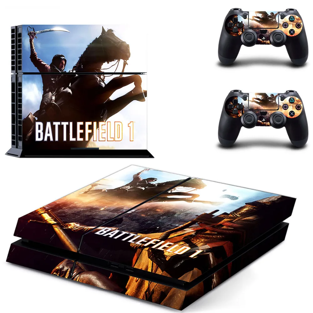 Игра поле боя 1 PS4 переводная картинка наклейка для Sony PlayStation 4 консоли и 2