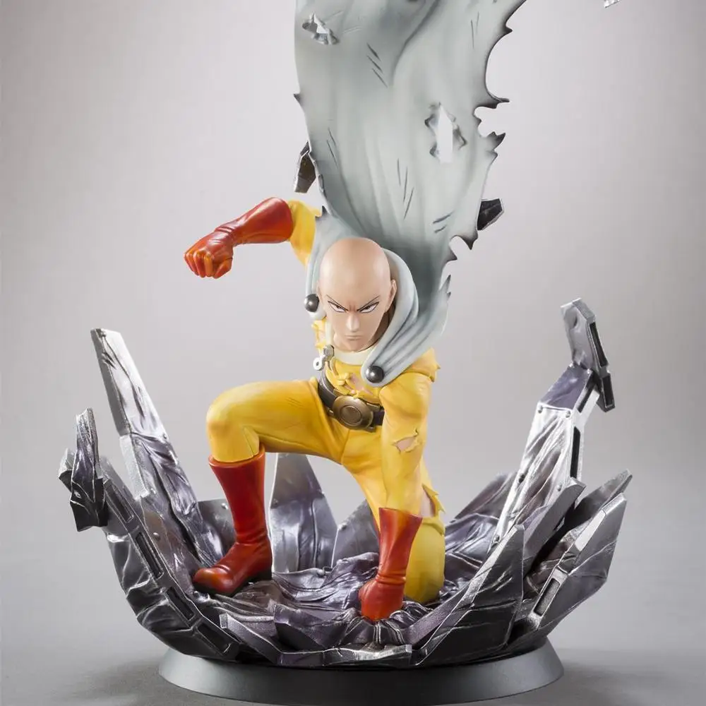 10 25 см аниме ONE PUNCH MAN оригинальный Статуэтка из ПВХ Фигурки Модель игрушки куклы