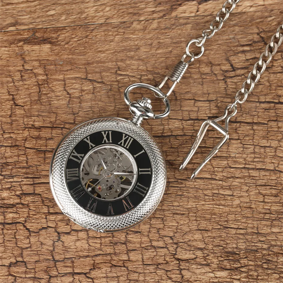 Steampunk Black Mechanical Pocket Watch Roman Romerals White Display Dial 30 cm Pendant Watch Gifts for Men reloj de bolsillo
Steampunk Black Mechanical Pocket Watch Roman Romerals White Display Dial 30 cm Pendant Watch Gifts for Men reloj de bolsillo