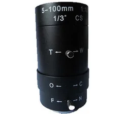 Manual aperture / manual zoom 5-100mm industrial camera lens / monitor lens /CS interface
Manual aperture / manual zoom 5-100mm industrial camera lens / monitor lens /CS interface