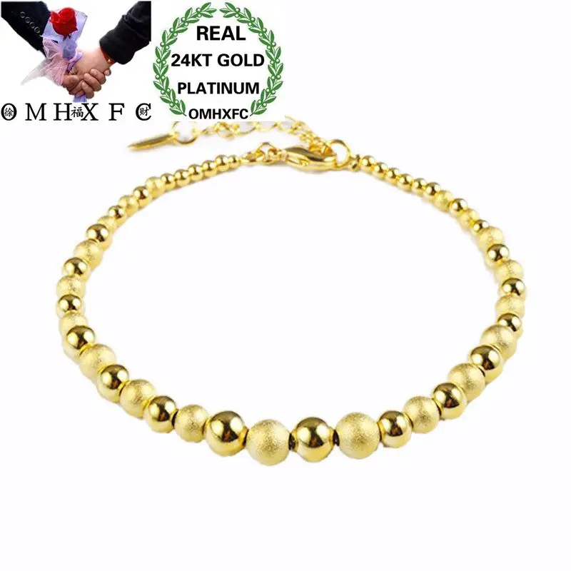 OMHXFC Wholesale European Fashion Woman Lady Bride Party Birthday Wedding Mother Gift Vintage Bead Chain 24KT Gold Bracelet ES87
OMHXFC Wholesale European Fashion Woman Lady Bride Party Birthday Wedding Mother Gift Vintage Bead Chain 24KT Gold Bracelet ES87