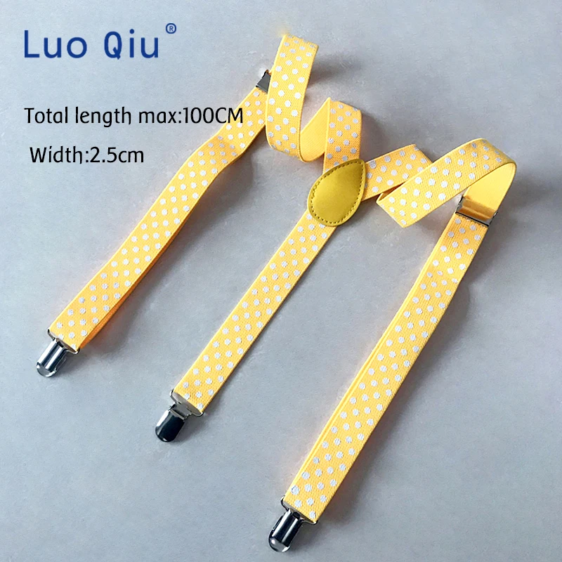 "Yellow" color 2.5 cm Women men Unisex Clip-on Braces Suspenders Elastic Slim Suspender Y-back Suspenders Wholesale & Retail
"Yellow" color 2.5 cm Women men Unisex Clip-on Braces Suspenders Elastic Slim Suspender Y-back Suspenders Wholesale & Retail