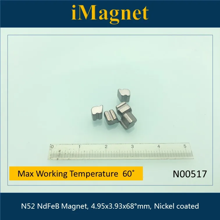 N00517 10 шт N52 Блок редкоземельный неодимовый магнит, 4.95x3.93x68degree мм, кубовидный NdFeB магнит, магнит для холодильника,
N00517 10 шт N52 Блок редкоземельный неодимовый магнит, 4.95x3.93x68degree мм, кубовидный NdFeB магнит, магнит для холодильника,
