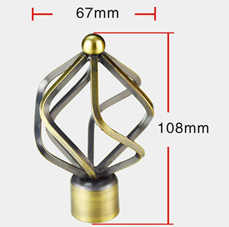 New! Quality handpaint&plated process classic style steel cage art curtain rod finials for 22mm/7/8-IN diameter curtain rods
New! Quality handpaint&plated process classic style steel cage art curtain rod finials for 22mm/7/8-IN diameter curtain rods