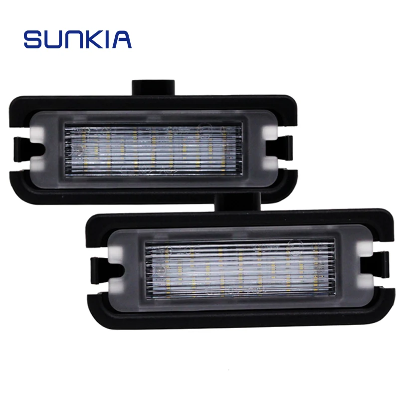 Автомобильные светодиодные лампы для номерного знака SUNKIA 2 шт./компл. аксессуары
