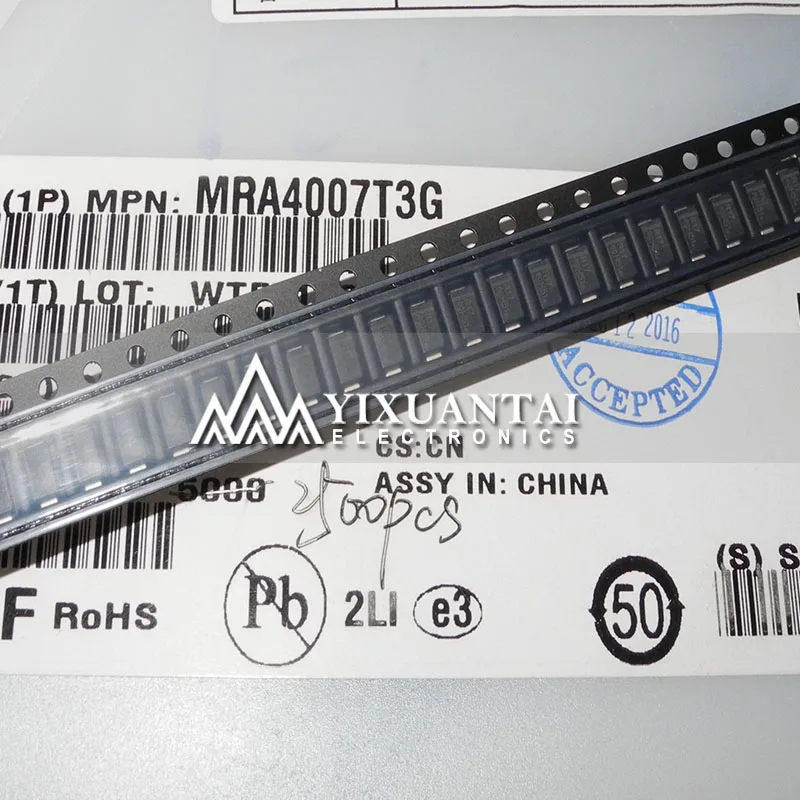 50pcs/lot 100pcs/lot 500pcs/lot Free Shipping! New Original MRA4007T3G MRA4007 R17 SMD
50pcs/lot 100pcs/lot 500pcs/lot Free Shipping! New Original MRA4007T3G MRA4007 R17 SMD