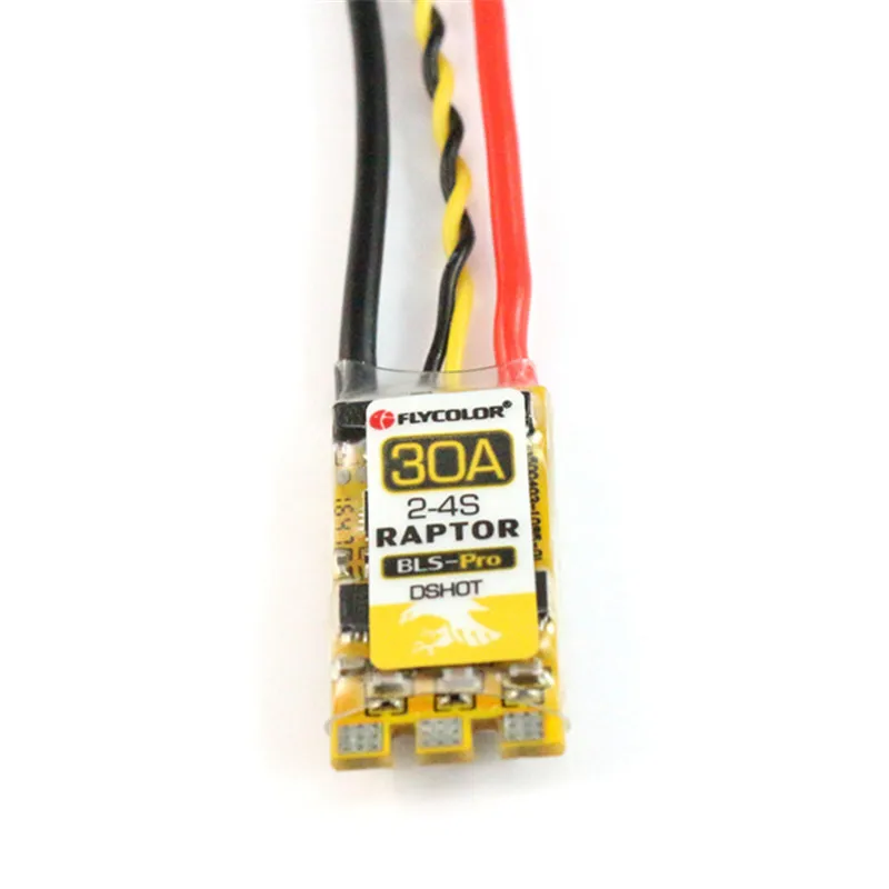 Квадрокоптер Flycolor Raptor BLS Pro BLHeli_S 30A 2-4S DSHOT бесщеточный ESC для радиоуправляемого