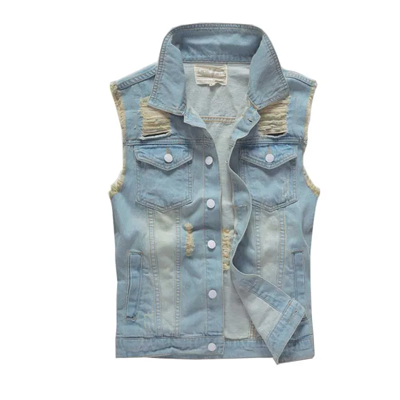 New Fashion Korean Style Ripe Denim Vest Men Retro Sleeveless Jacket Slimming Retro Jeans Vest Cotton Waistcoat Plus Size M-5XL
New Fashion Korean Style Ripe Denim Vest Men Retro Sleeveless Jacket Slimming Retro Jeans Vest Cotton Waistcoat Plus Size M-5XL