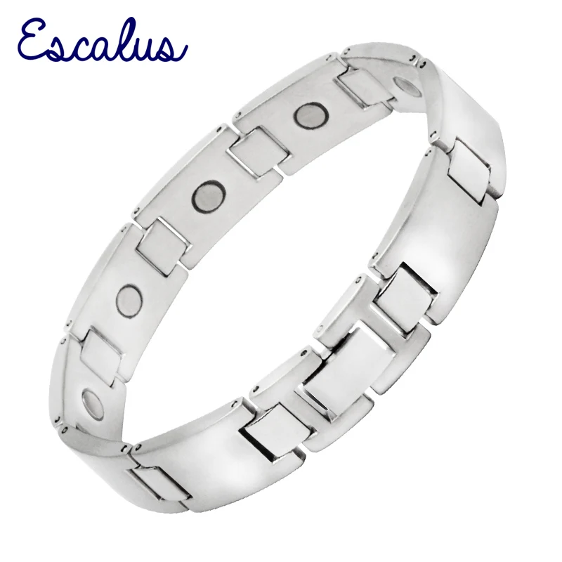 Escalus New Simple Style Classic Bracelet For Men Magnets Stainless Steel Silver Color Magnetic Chain Bracelet Wristband Charm
Escalus New Simple Style Classic Bracelet For Men Magnets Stainless Steel Silver Color Magnetic Chain Bracelet Wristband Charm