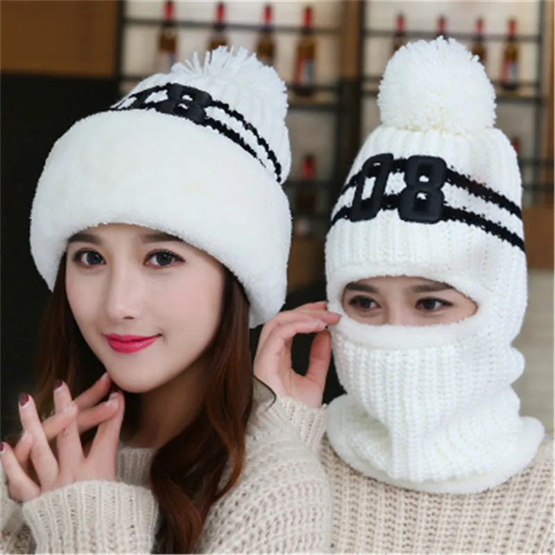 New Knitted Winter Hat Scarf Female Beanies Knit Women Hats Caps Skullies Bonnet For Men Women Beanie Balaclava Neck Warmer
New Knitted Winter Hat Scarf Female Beanies Knit Women Hats Caps Skullies Bonnet For Men Women Beanie Balaclava Neck Warmer