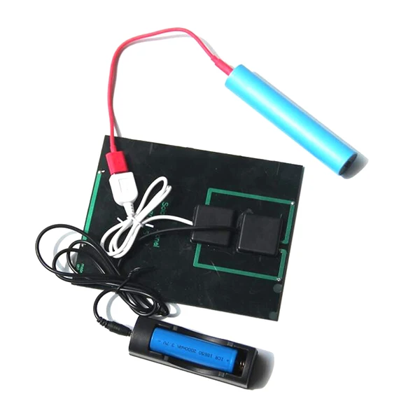 Новый 3 5 W 5V Панели Солнечные с DC35MM база для 18650 Перезаряжаемые Батарея + USB Выход