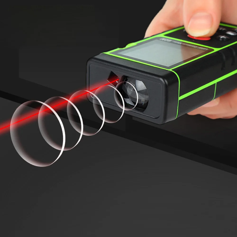 Laser Range Finder Rangefinder Digital Laser Distance Meter 60M Laser Ruler Roulette Tester Tool
Laser Range Finder Rangefinder Digital Laser Distance Meter 60M Laser Ruler Roulette Tester Tool