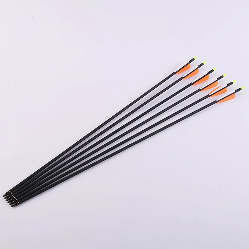 30 inch 2 Orange 1 White Od7.8 Id6.2 Carbon Arrow With Replaceable arrow. Suitable for back Bow Archery, Hunting and Shooting
30 inch 2 Orange 1 White Od7.8 Id6.2 Carbon Arrow With Replaceable arrow. Suitable for back Bow Archery, Hunting and Shooting