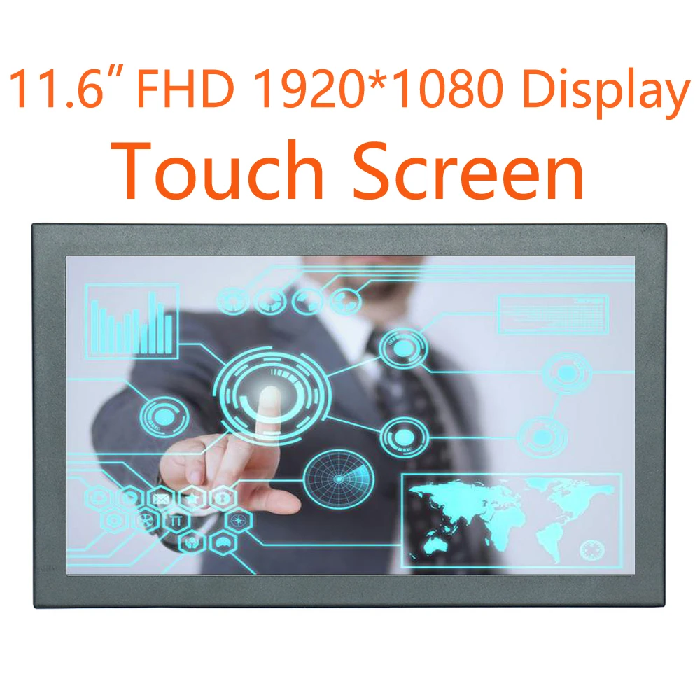 11.6 inch 1920*1080 FHD Touch Display Wide View 12 inch Capacitive Touch Monitor with USB/VGA/HDMI/Speakers
11.6 inch 1920*1080 FHD Touch Display Wide View 12 inch Capacitive Touch Monitor with USB/VGA/HDMI/Speakers