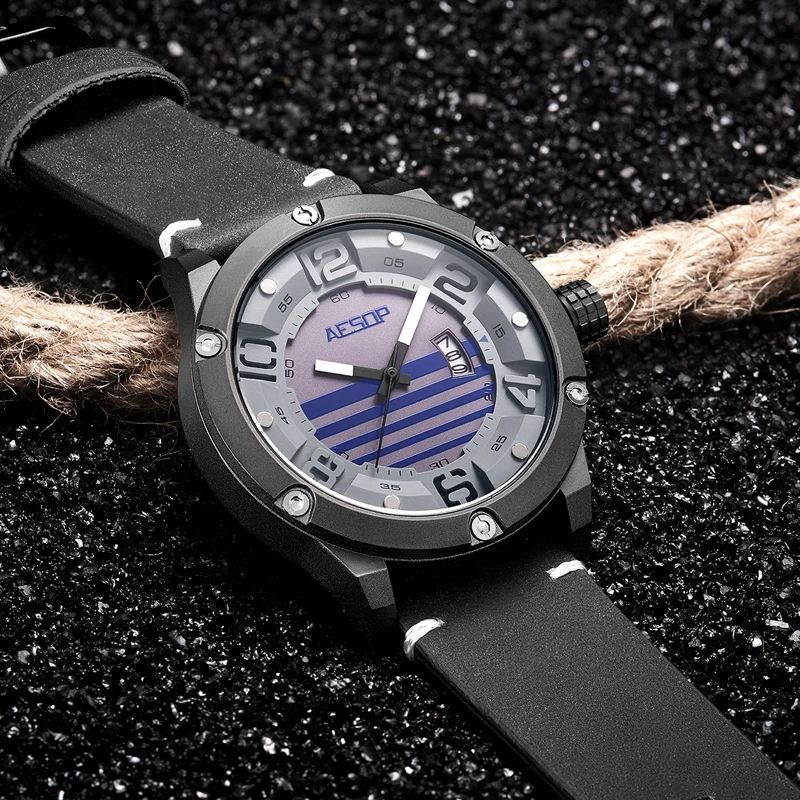 Luxury Men Date Wristwatch Unique Relogio Masculino Leather Watch Mens Watches Luxury Military Male Clock Waterproof Saati
Luxury Men Date Wristwatch Unique Relogio Masculino Leather Watch Mens Watches Luxury Military Male Clock Waterproof Saati