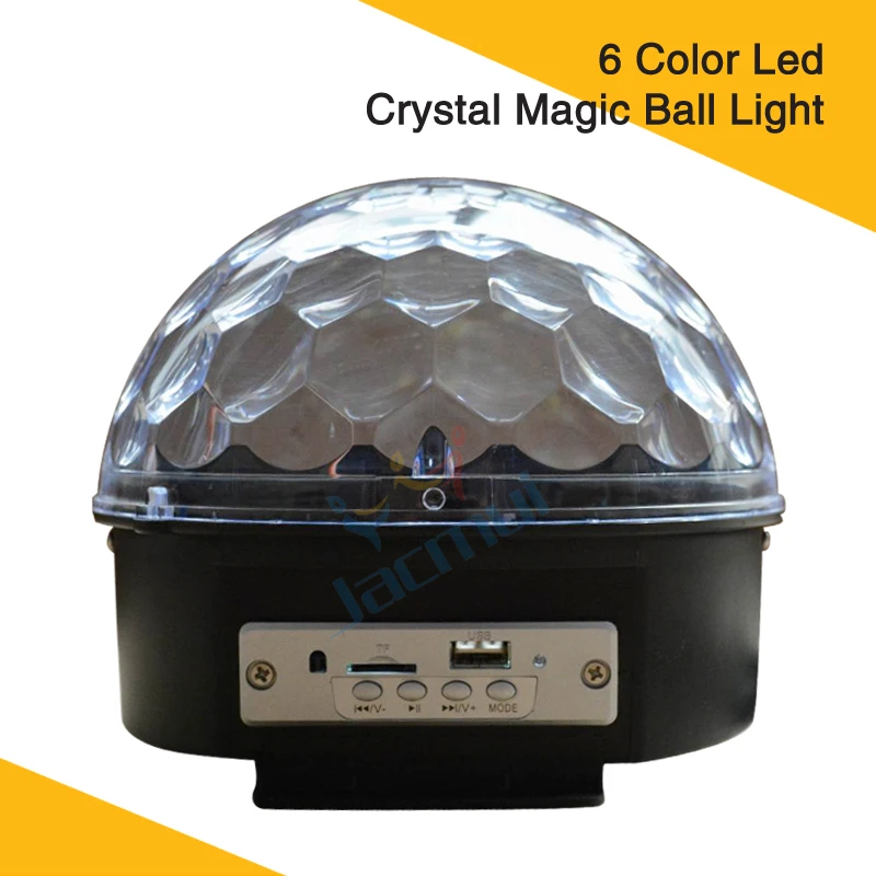 6 Color Led Crystal Magic Ball Light MP3 Bluetooth Remote Control Home Party Effective Light Disco Bar Night Club Stage Lighting
6 Color Led Crystal Magic Ball Light MP3 Bluetooth Remote Control Home Party Effective Light Disco Bar Night Club Stage Lighting