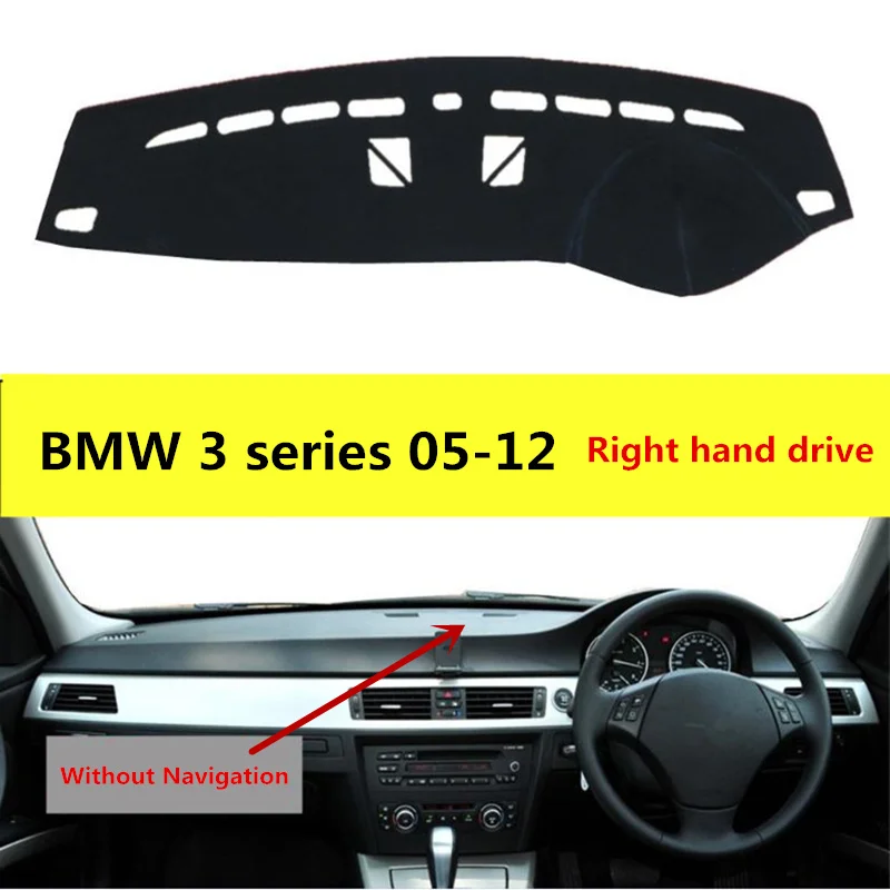 TAIJS car dashboard cover for BMW 3series 2005-2012 Without Navigation left hand drive Auto protective mat carpet | Автомобили и