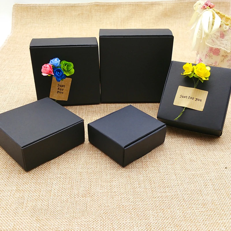 50pcs Black Craft Kraft Paper Box Packaging Box Wedding Party Small Gift Candy Jewelry Package Boxes For Handmade Soap Storage
50pcs Black Craft Kraft Paper Box Packaging Box Wedding Party Small Gift Candy Jewelry Package Boxes For Handmade Soap Storage