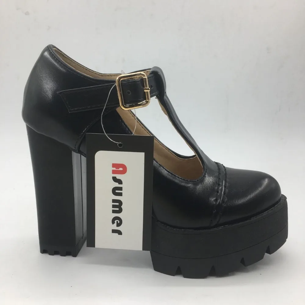 Asumer College style high heels shoes buckle round toe big size 34-43 platform shoes party fashion restoring women pumps solid
Asumer College style high heels shoes buckle round toe big size 34-43 platform shoes party fashion restoring women pumps solid