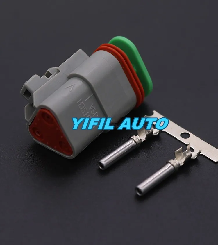 10sets/lot DT06-3S DT04-3P 3 Pin Waterproof Electrical Wire Connector Plug For Deutsch Style Enhanced Seal Shrink Boot Adapter
10sets/lot DT06-3S DT04-3P 3 Pin Waterproof Electrical Wire Connector Plug For Deutsch Style Enhanced Seal Shrink Boot Adapter