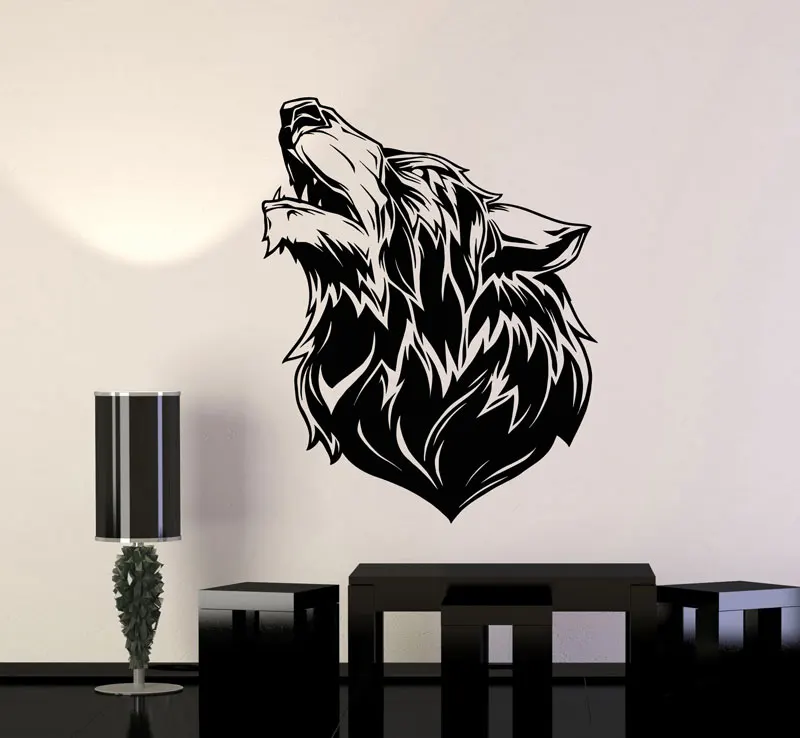 Vinyl wall applique wolf head tribe loneliness animal forest beast sticker, home living room fashion decorative applique DW04
Vinyl wall applique wolf head tribe loneliness animal forest beast sticker, home living room fashion decorative applique DW04
