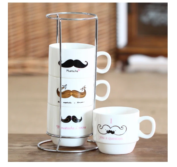 ZAKKA Creative Ceramic Coffee cups, Four piece/set with Hob, ceramic Water Mugs milk cup various beard Laminated cups
ZAKKA Creative Ceramic Coffee cups, Four piece/set with Hob, ceramic Water Mugs milk cup various beard Laminated cups