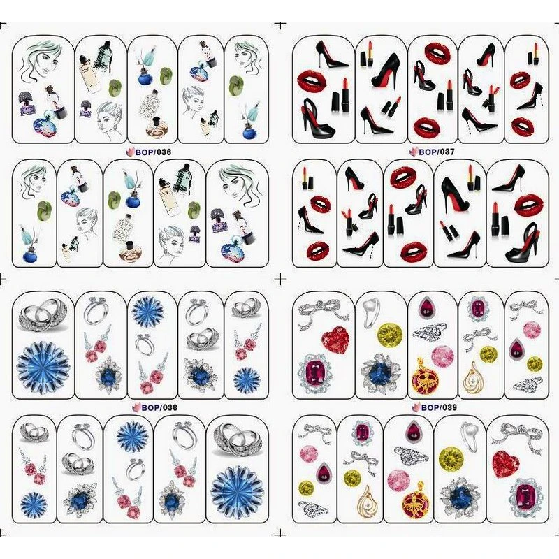 4 PACKS / LOT JEWEL FINGER RING HIGH HEEL SHOE NAIL TATTOOS STICKER WATER DECAL NAIL ART BOP036-039
4 PACKS / LOT JEWEL FINGER RING HIGH HEEL SHOE NAIL TATTOOS STICKER WATER DECAL NAIL ART BOP036-039