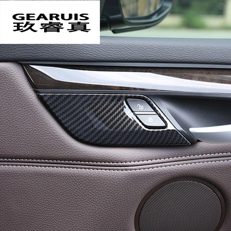 Car styling Carbon fiber Door Unlock Switch Button Cover Trim Handle Key Sticker For BMW X5 X6 F15 F16 Interior auto Accessories
Car styling Carbon fiber Door Unlock Switch Button Cover Trim Handle Key Sticker For BMW X5 X6 F15 F16 Interior auto Accessories