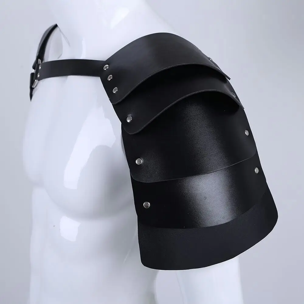Sexy Men's Adjustable Faux Leather Body Chest Harness with Shoulder Armors Buckles SM Bondage Costume
Sexy Men's Adjustable Faux Leather Body Chest Harness with Shoulder Armors Buckles SM Bondage Costume