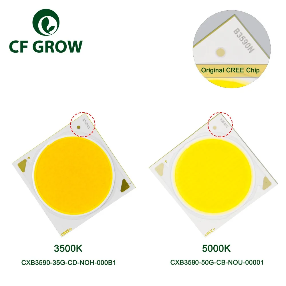 LED Grow Lights DIY CREE COB CXB3590 3500K 5000K полный спектр 12000LM оригинальный чип высокой мощности