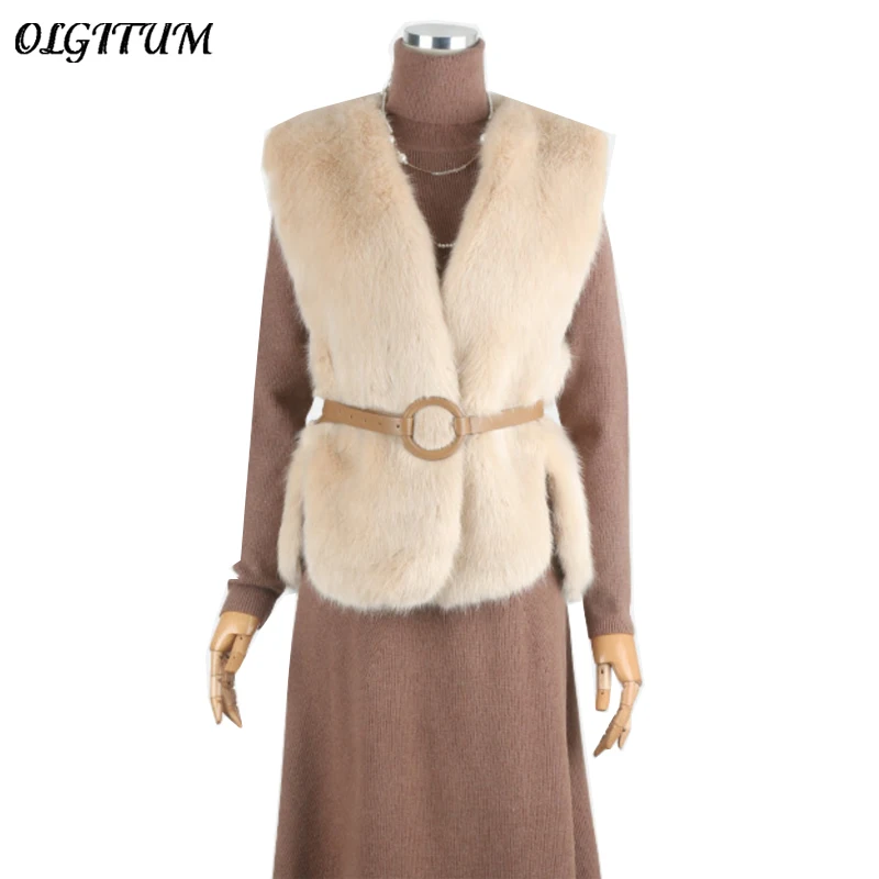 Faux Fox Fur Vest Coat 2019 Winter Imitation Fox Fur Temperament Vest Short Solid Color Warm Ladies Slim Fur Vest Without Belt
Faux Fox Fur Vest Coat 2019 Winter Imitation Fox Fur Temperament Vest Short Solid Color Warm Ladies Slim Fur Vest Without Belt