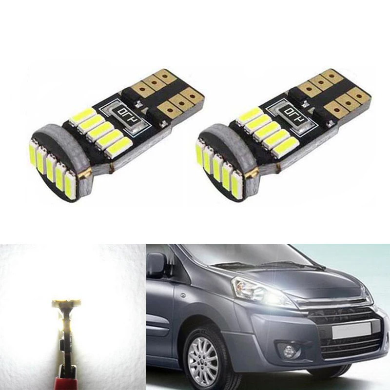 2x T10 4014SMD светодиодная безотказсветодиодный лампа для подсветки глаз Citroen C4 C5 C3 Grand