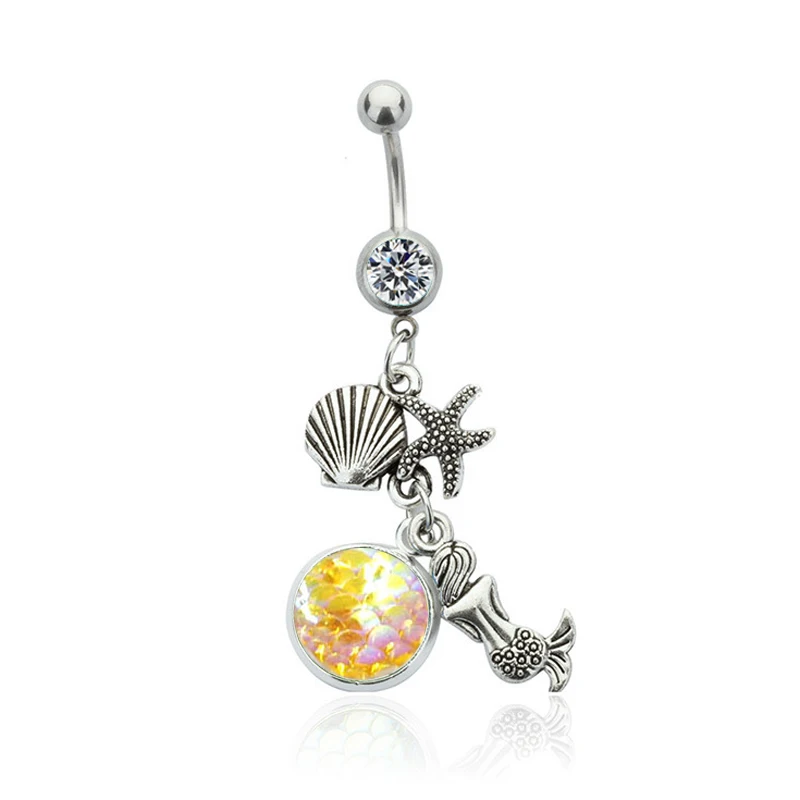 Fashion Crystal Shell Belly Button Rings Bohemian Surgical Steel Body Jewelry Sexy Navel Piercing Ombligo Neylanly
Fashion Crystal Shell Belly Button Rings Bohemian Surgical Steel Body Jewelry Sexy Navel Piercing Ombligo Neylanly