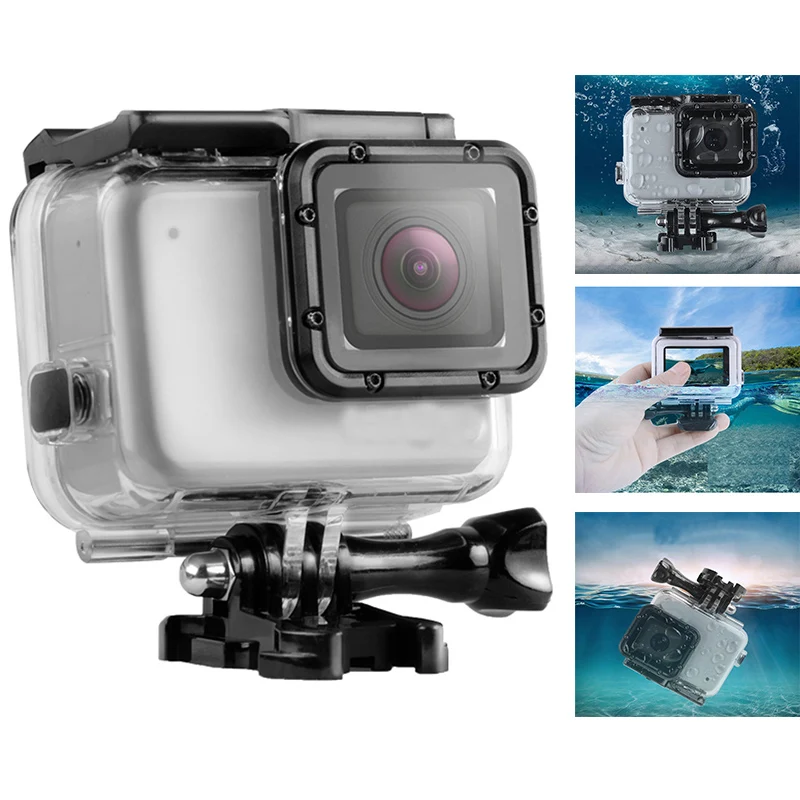 Водонепроницаемый защитный чехол для Gopro Hero 7, черный/серебристый/белый чехол для дайвинга, 45 м, аксессуары для экшн-камер Gopro
Водонепроницаемый защитный чехол для Gopro Hero 7, черный/серебристый/белый чехол для дайвинга, 45 м, аксессуары для экшн-камер Gopro