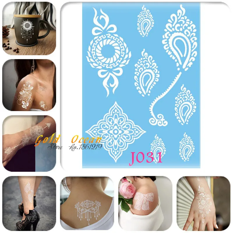 1PC New Fashion Flash Metallic Temporary Tattoos For Wedding GJ031 India Totem Fake Removable White Henna Tattoo Paste Makeup
1PC New Fashion Flash Metallic Temporary Tattoos For Wedding GJ031 India Totem Fake Removable White Henna Tattoo Paste Makeup