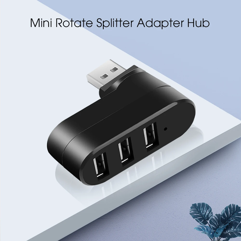 Kebidu usb-хаб s 2 0 3 порта USB Мини Поворотный разветвитель адаптер концентратор для Mac