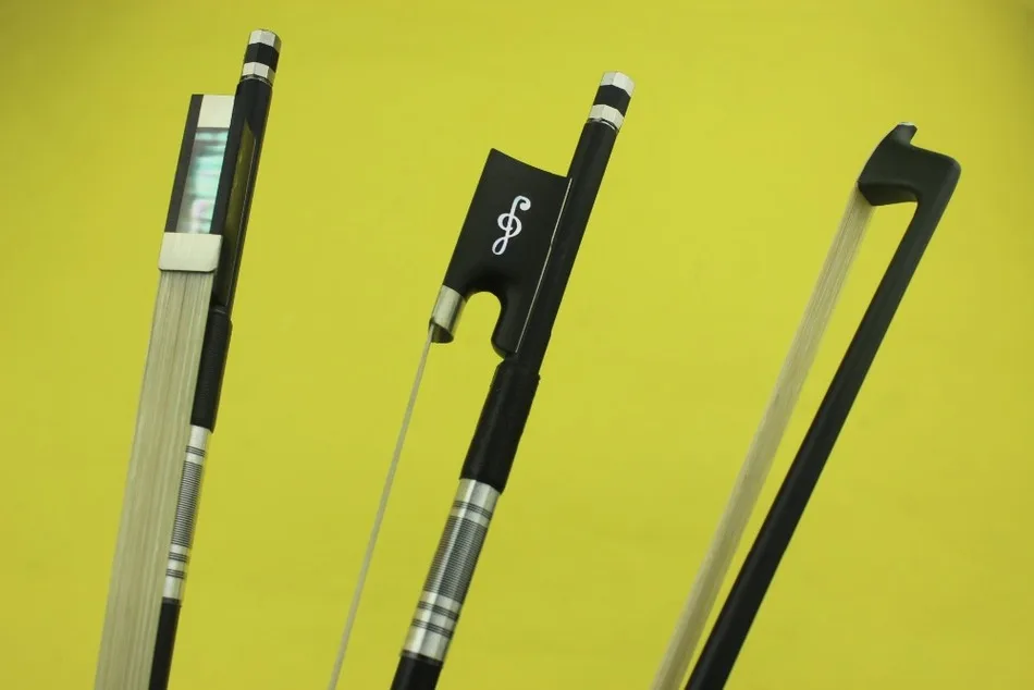 Free Shipping, Hot sale new black Carbon fiber violin bow 4/4 full size white horse hair
Free Shipping, Hot sale new black Carbon fiber violin bow 4/4 full size white horse hair