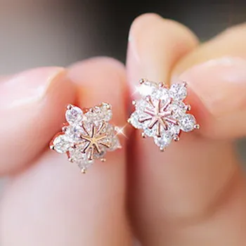 Flower Zircon Stud Earring Female 925 Sterling Silver Small Lovely Earrings For Women Fashion Earring Anti-allergic
Flower Zircon Stud Earring Female 925 Sterling Silver Small Lovely Earrings For Women Fashion Earring Anti-allergic