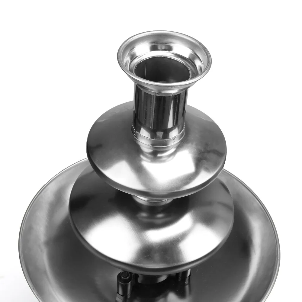 Stainless SteelChocolate Fountain Three Layers Creative Design Chocolate Melt With Heating Fondue Machine DIY Mini Waterfall POT
Stainless SteelChocolate Fountain Three Layers Creative Design Chocolate Melt With Heating Fondue Machine DIY Mini Waterfall POT