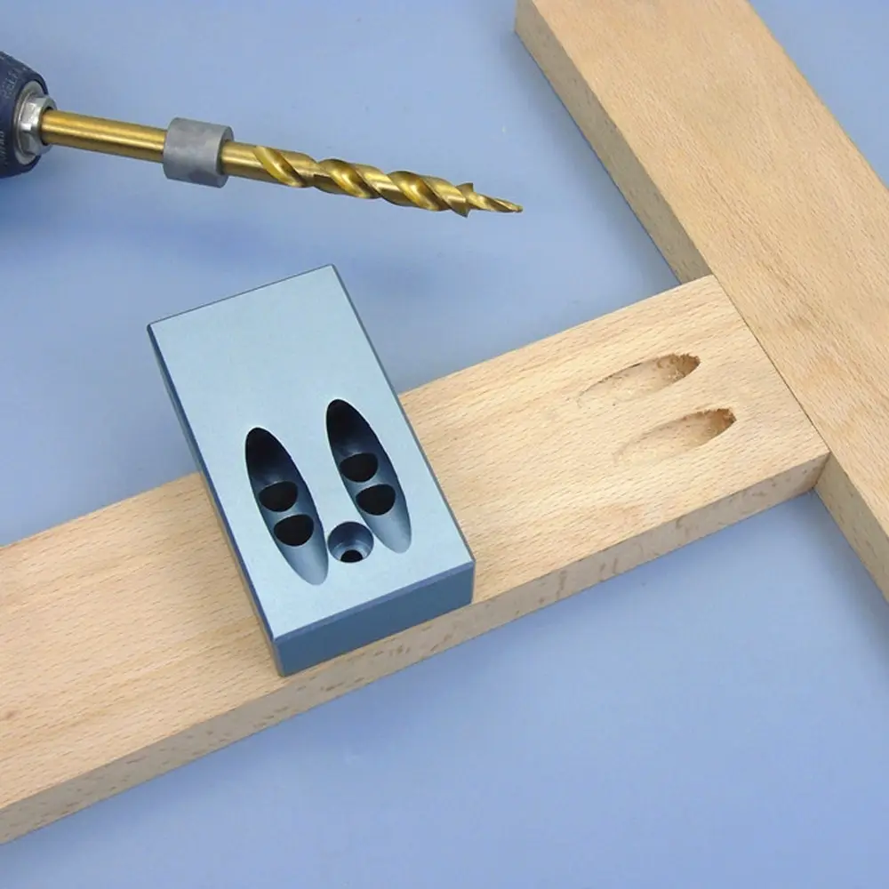 Pocket Porous Oblique Hole Jig Kit System Aluminium Alloy for Wood Working Punch Locator 9.5mm Puncher Woodworking DIY Tool Set
Pocket Porous Oblique Hole Jig Kit System Aluminium Alloy for Wood Working Punch Locator 9.5mm Puncher Woodworking DIY Tool Set