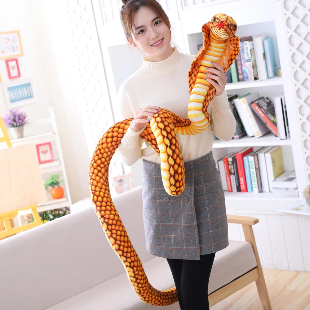 Dropshipping New Arrival Realistic Cobra Lifelike Soft Toy Peluche Stuffed Snake Giant Snake Plush Toy for Kids Children
Dropshipping New Arrival Realistic Cobra Lifelike Soft Toy Peluche Stuffed Snake Giant Snake Plush Toy for Kids Children