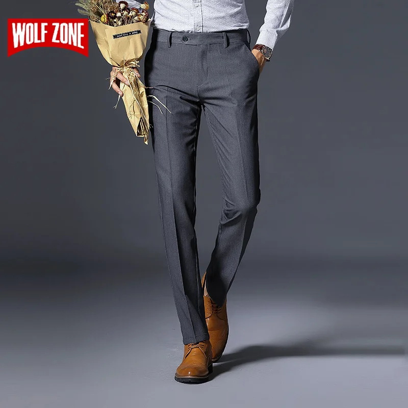WOLF ZONE Brand Men Pants Casual Mens Business Male Trousers Classics Midweight Straight Full Length Fashion Balck Pant 29-38
WOLF ZONE Brand Men Pants Casual Mens Business Male Trousers Classics Midweight Straight Full Length Fashion Balck Pant 29-38