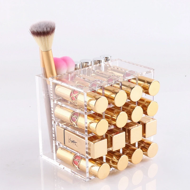 Clear Acrylic Brush Lipstick Holder Makeup Organizer Cosmetic Makeup Tools Storage Box Case 12*10*12CM Makeup Brushes Organizer
Clear Acrylic Brush Lipstick Holder Makeup Organizer Cosmetic Makeup Tools Storage Box Case 12*10*12CM Makeup Brushes Organizer