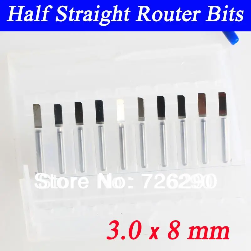 10pcs 3.175*3.0*8mm Straight Milling Cutter,Engraving Router bits for double-color plate
10pcs 3.175*3.0*8mm Straight Milling Cutter,Engraving Router bits for double-color plate