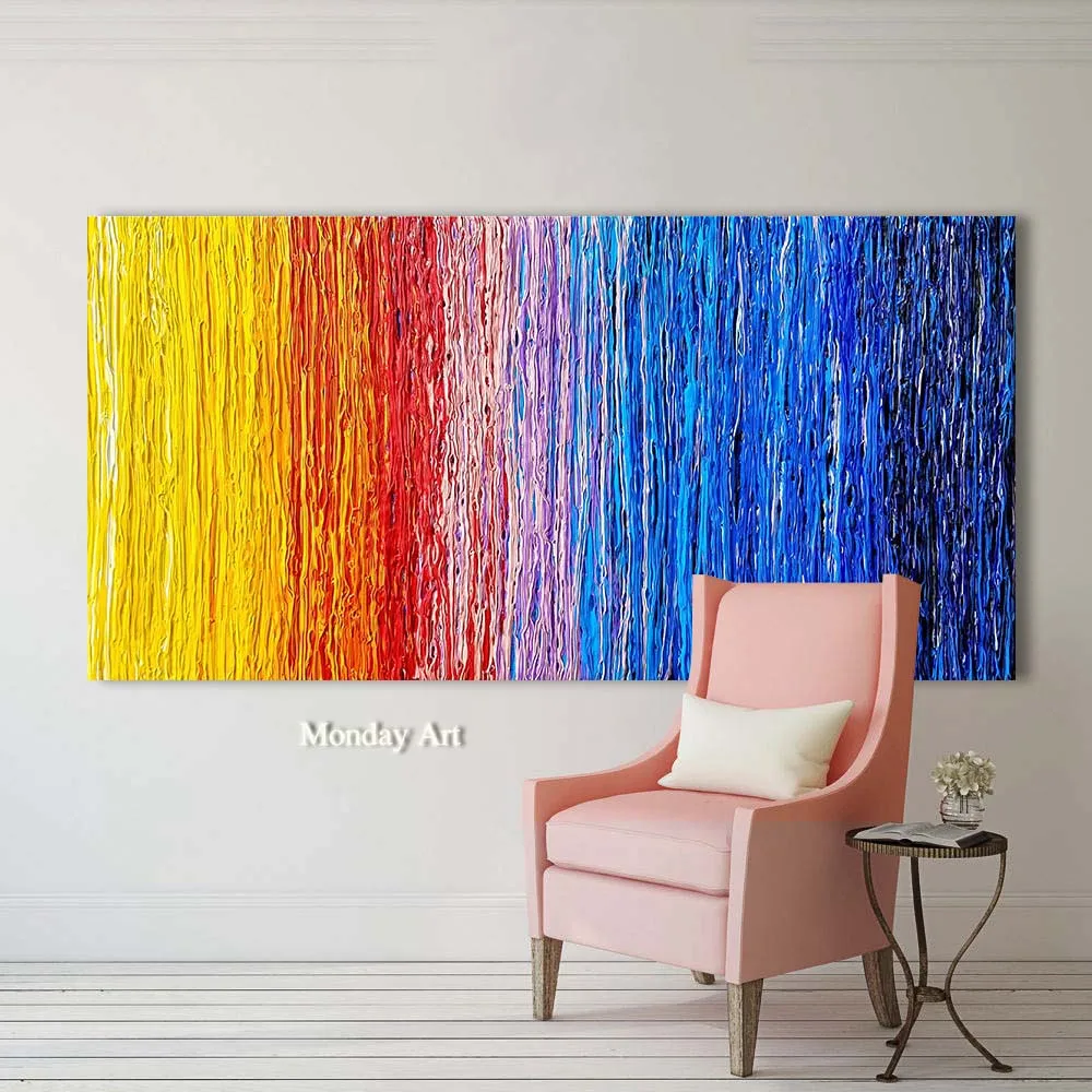 New Hand Painted Modern Abstract Oil Painting Wall Decor Landscape Canvas Painting colorful picture For Living Room Decoration
New Hand Painted Modern Abstract Oil Painting Wall Decor Landscape Canvas Painting colorful picture For Living Room Decoration