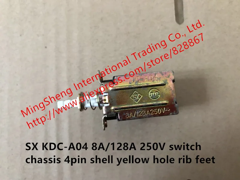 Original new 100% SX KDC-A04 8A/128A 250V switch chassis 4pin shell yellow hole rib feet
Original new 100% SX KDC-A04 8A/128A 250V switch chassis 4pin shell yellow hole rib feet