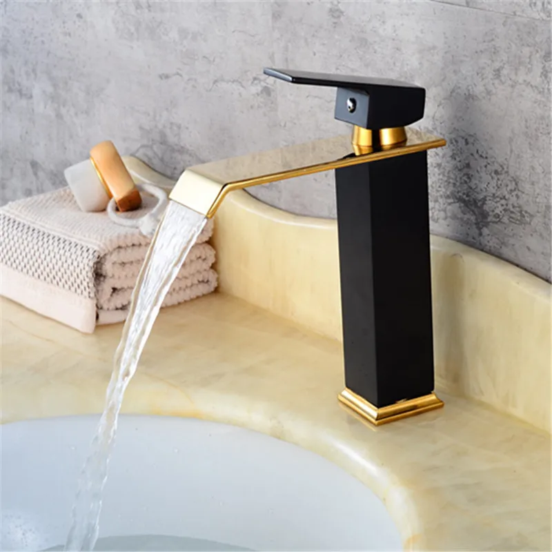 Bathroom Basin Faucet Brass Sink Waterfall Faucet Golden Finished Sink Mixer Tap Toilet Sink Water Tap Hot Cold Crane Torneira
Bathroom Basin Faucet Brass Sink Waterfall Faucet Golden Finished Sink Mixer Tap Toilet Sink Water Tap Hot Cold Crane Torneira
