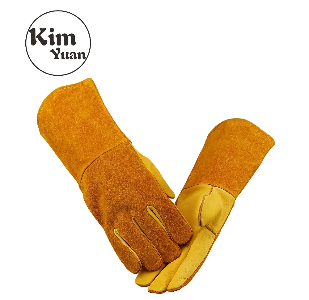 Кожаные сварочные перчатки KIM YUAN 047, жаростойкие, для сварщика, духовки, камина, обработки животных, барбекю, коричневого цвета, 14 дюймов
Кожаные сварочные перчатки KIM YUAN 047, жаростойкие, для сварщика, духовки, камина, обработки животных, барбекю, коричневого цвета, 14 дюймов