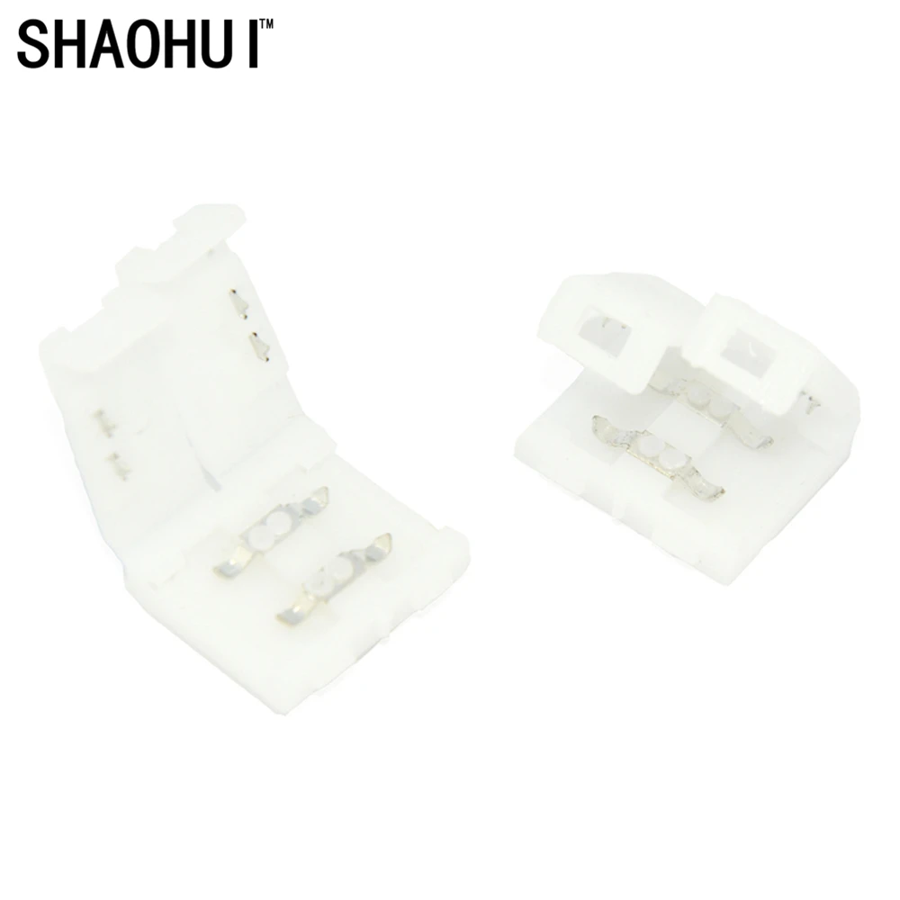 SHAOHUI 10 шт./лот 2pin светодиодные ленты разъемы мм PCB плата провода подключение для 5050